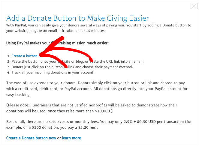 paypal donate button blogger