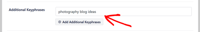 add additional keyphrases in all in one seo